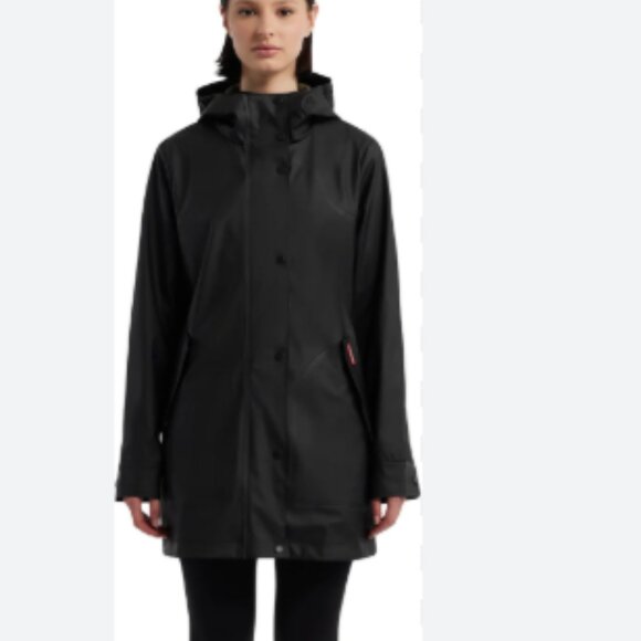 DEAL! new HUNTER Acacia Rubberized Rain Jacket for women 261 8S4 - Picture 2 of 4